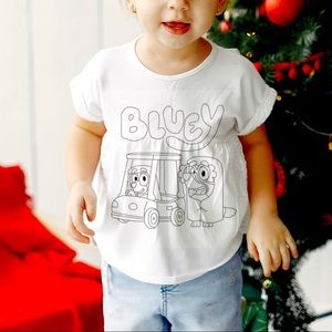 Cute kids tshirt! Toddler bluey graphic tee! NEW made to order- 2t-5t available!